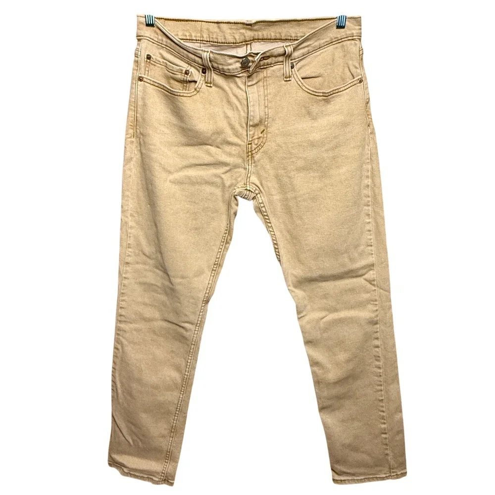 Levi's Tan‎ 511 Slim Fit Jeans 34x32 Khaki Denim Streetwear Casual